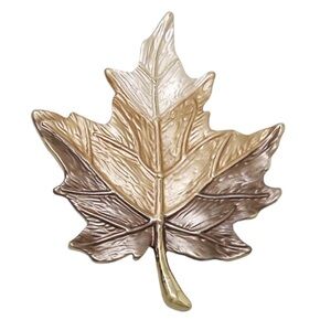 Maple Leaf Jewellery Brooch Magnet Bronze Copper Gold